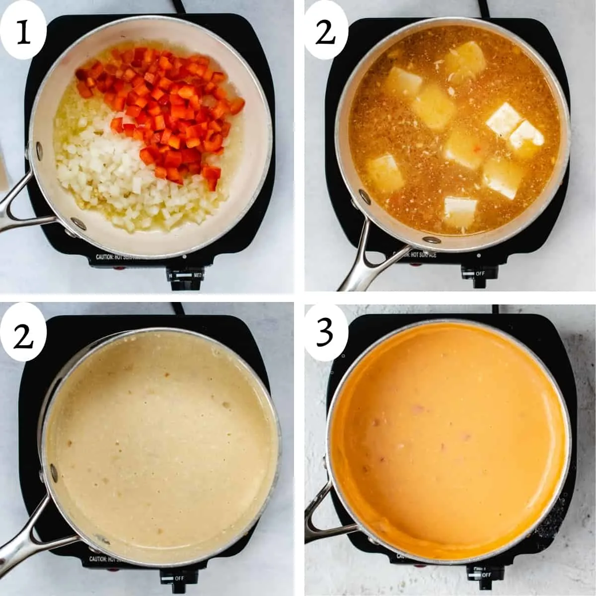Step by step images for how to make homemade beer cheese.