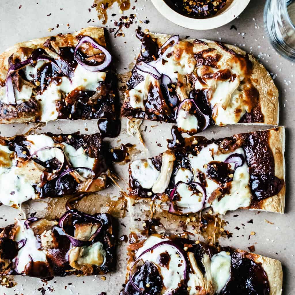 bbq chicken flatbread recipe the frozen biscuit pizza