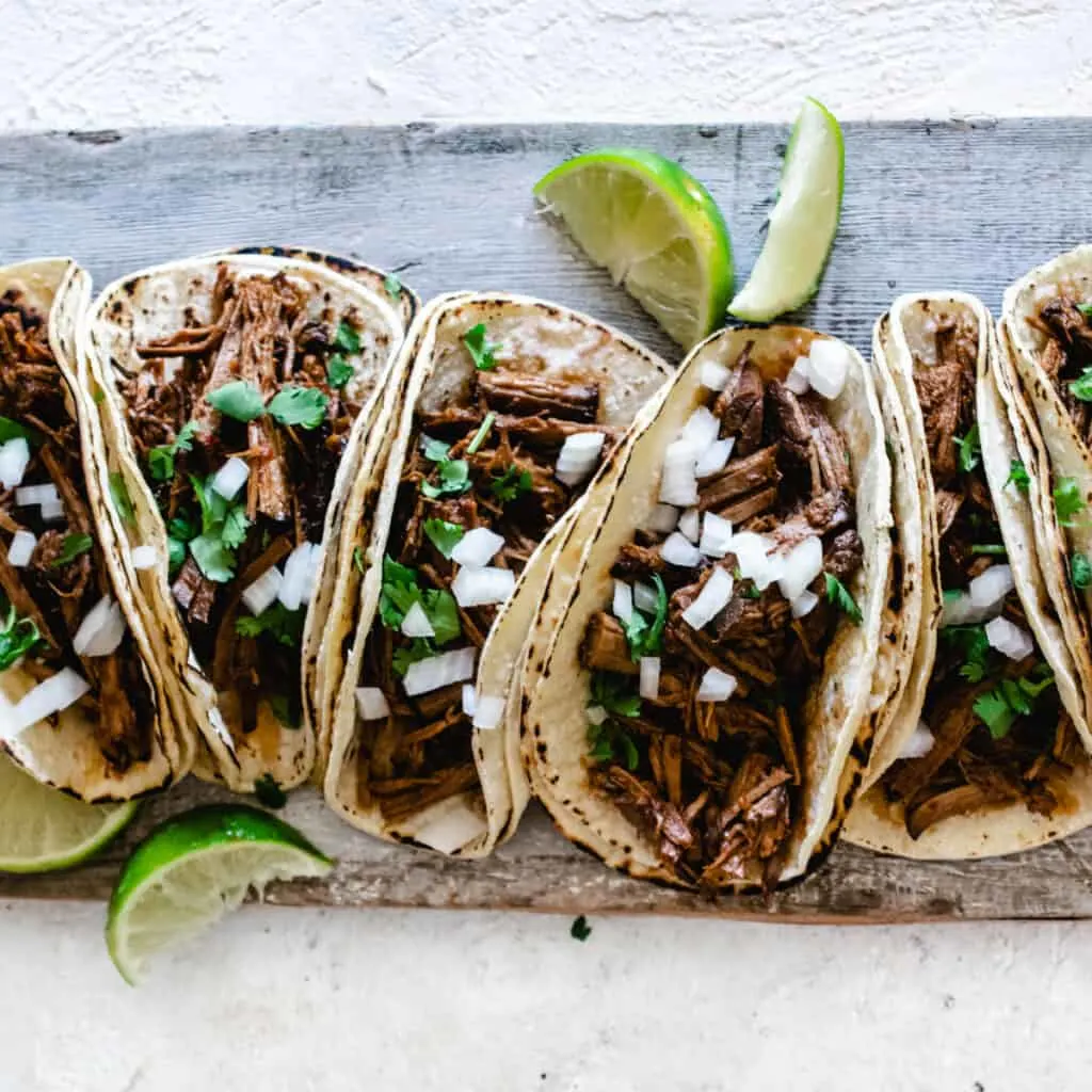 Barbacoa Tacos. These smoked barbacoa tacos are my family's