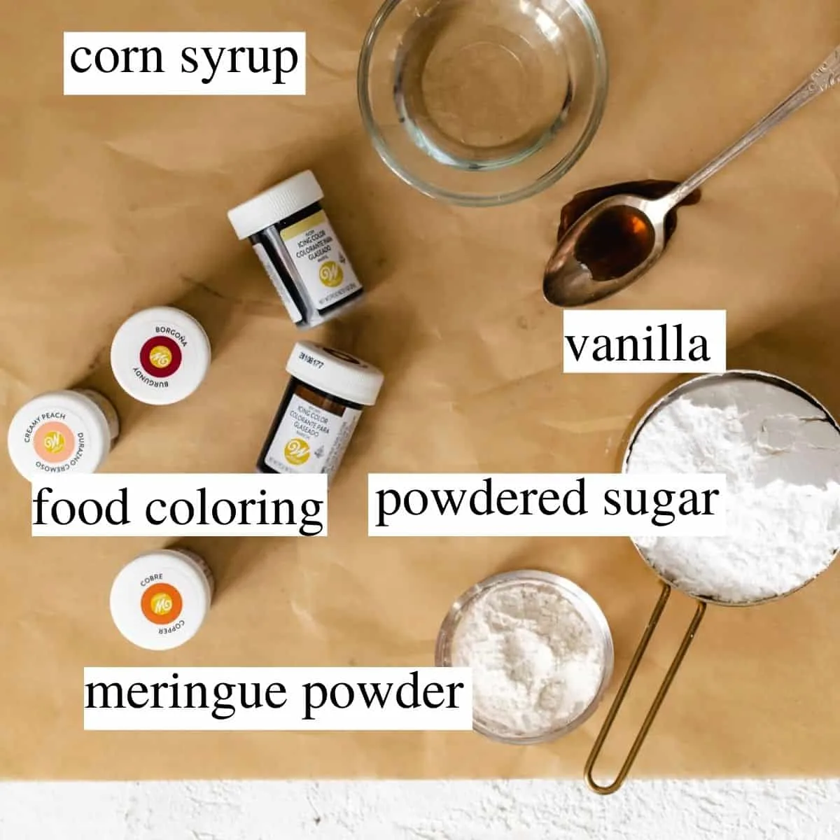 Labeled shot of ingredients needed to make the recipe.