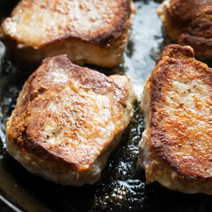 Cream of Mushroom Pork Chops - The Frozen Biscuit
