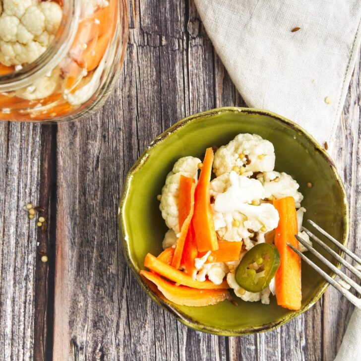 Pickled Cauliflower and Carrots The Frozen Biscuit