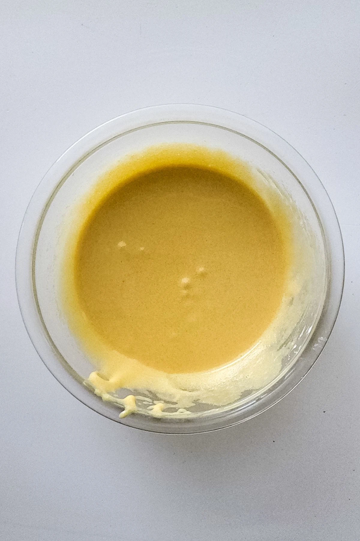 Egg mixture for cookies in a bowl.